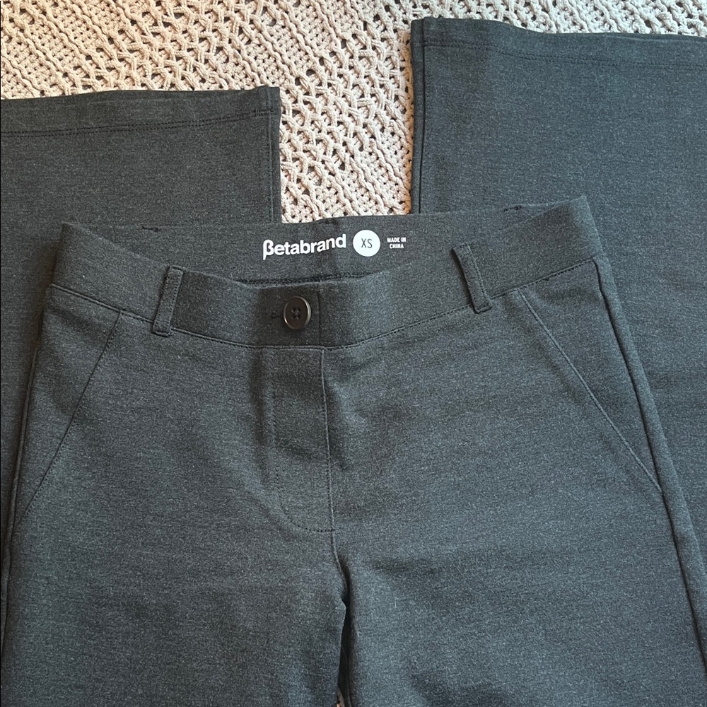 Betabrand Charcoal Casual Pants Long XS